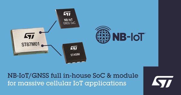 GNSS測位機能を搭載した超小型・低消費電力の産業用NB-IoTモジュール