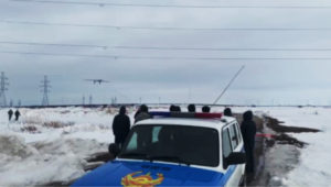新型コロナで封鎖中のカザフスタン首都の境域をドローン警備