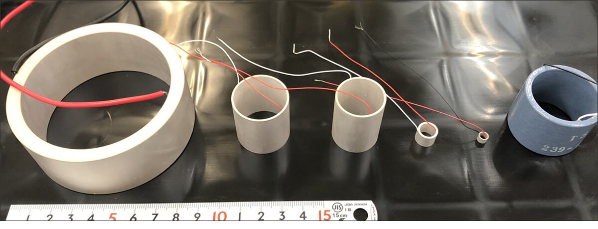 図 3 円筒型圧電振動子例